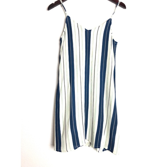 Aqua Selvedge Stripe Strappy Dress in sz Small i - Picture 3 of 5